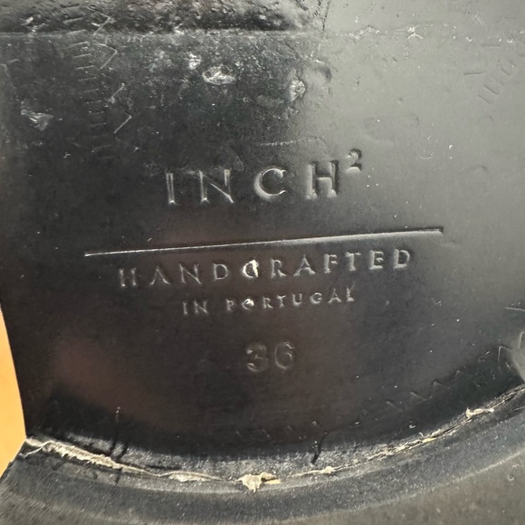 Inch2 Riding Knee Boots - Black Italian Leather - EUC - Size 36 - Picture 11 of 14